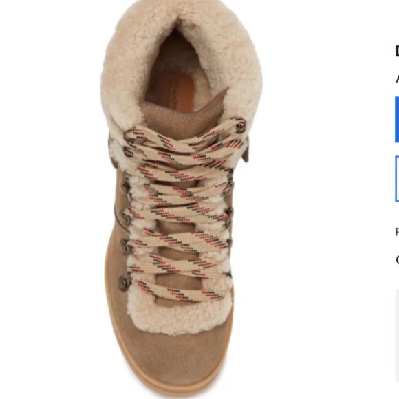 See by Chloe Crosta/ Eileen Genuine Shearling Trimmed 2" Heel Boot MSRP $535 - Picture 7 of 8